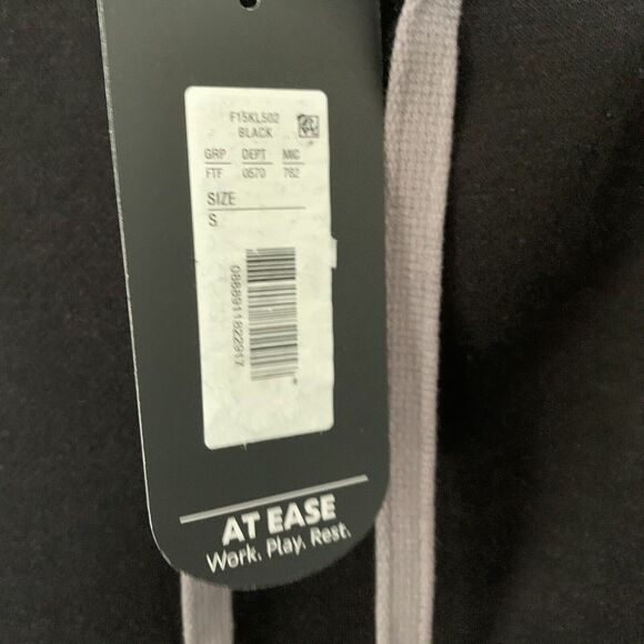 Solaris Mens S French Terry Short-Sleeve Hoodie Sweatshirt Black NEW - Picture 6 of 7